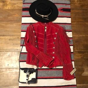 Cripple Creek Red Leather Jacket